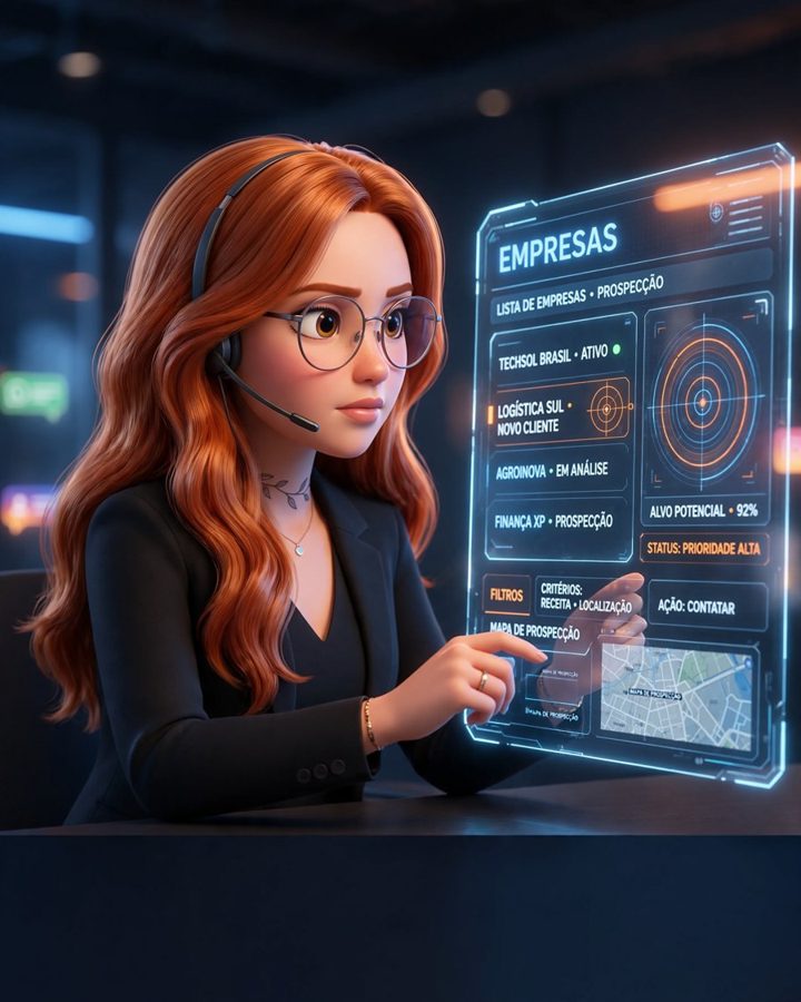 Maya montando lista de empresas